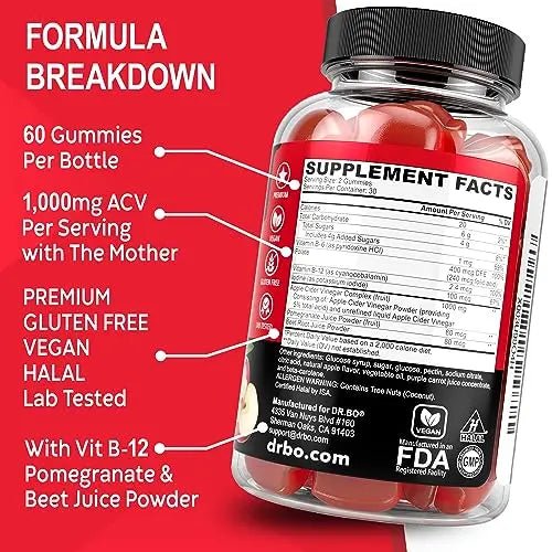ACV Apple Cider Vinegar Gummies - Natural Support for Advanced Weight - TrustMedUSA