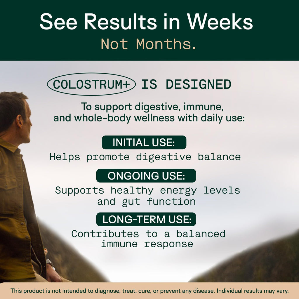 Adapt Naturals Colostrum Supplement with Lactoferrin & Beta-Glucan, Bio-Avail Grass Fed Bovine Colostrum Powder for Gut Health, Immune Support & Vitality | Non-GMO, 2500mg, Unflavored - 30 Days Supply - TrustMedUSA
