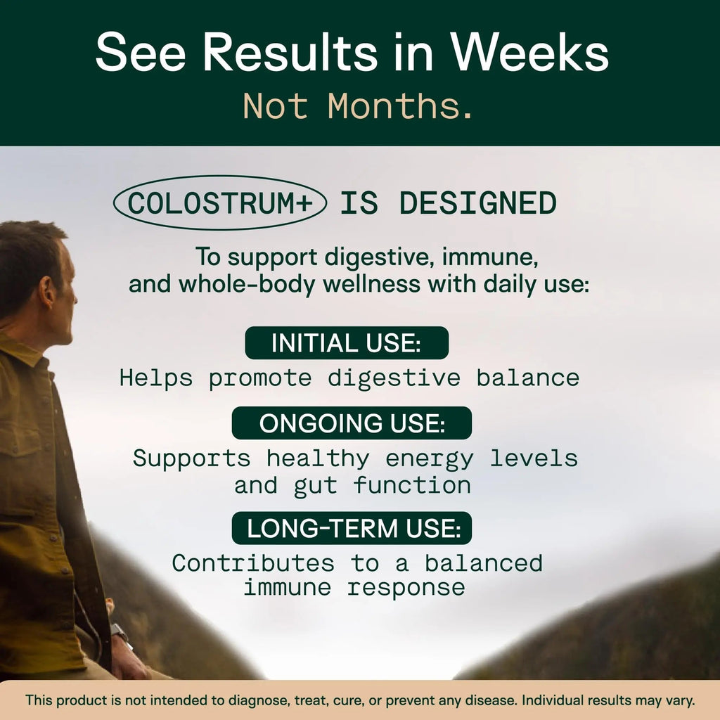 Adapt Naturals Colostrum Supplement with Lactoferrin & Beta-Glucan, Bio-Avail Grass Fed Bovine Colostrum Powder for Gut Health, Immune Support & Vitality | Non-GMO, 2500mg, Unflavored - 30 Days Supply - TrustMedUSA