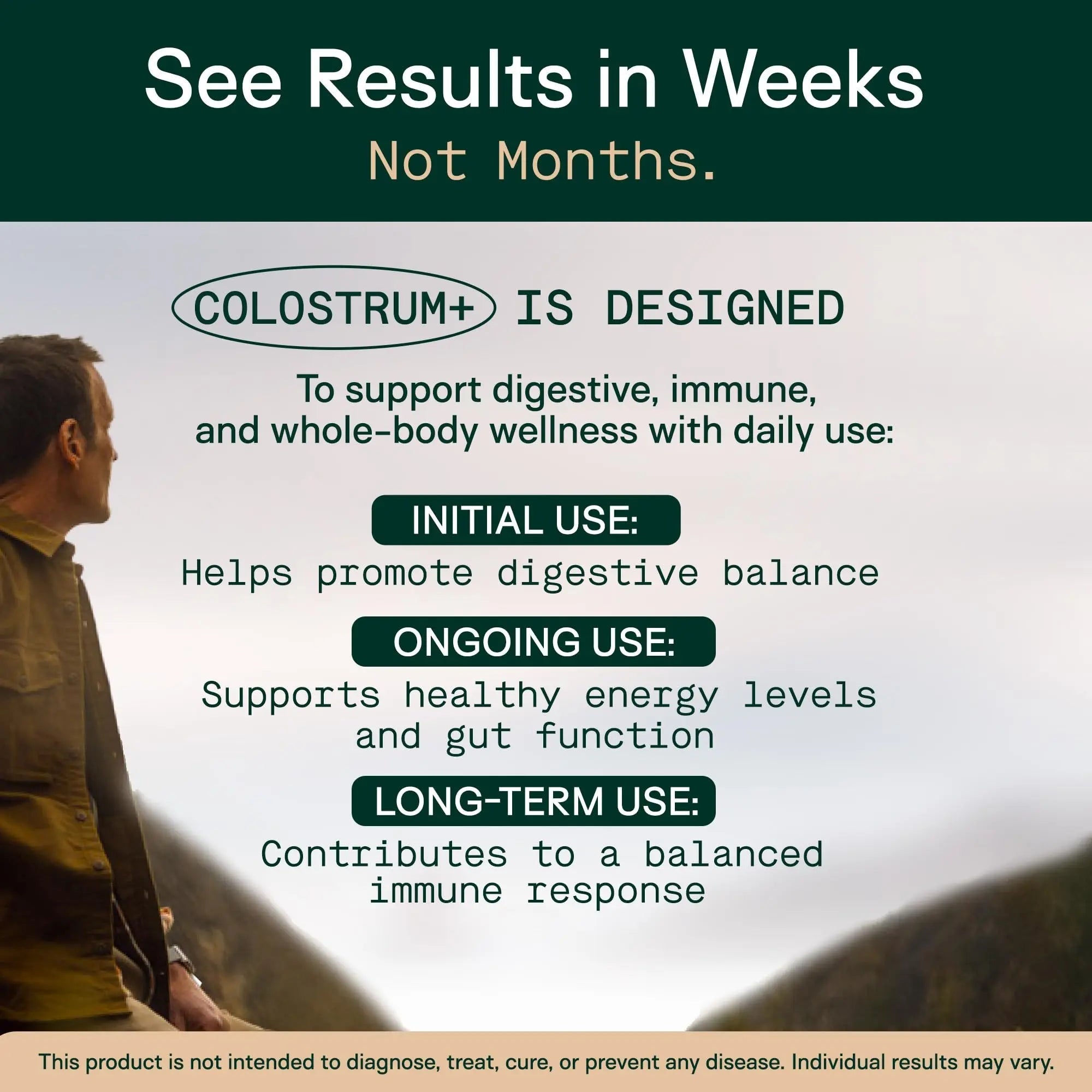 Adapt Naturals Colostrum Supplement with Lactoferrin & Beta-Glucan, Bio-Avail Grass Fed Bovine Colostrum Powder for Gut Health, Immune Support & Vitality | Non-GMO, 2500mg, Unflavored - 30 Days Supply - TrustMedUSA
