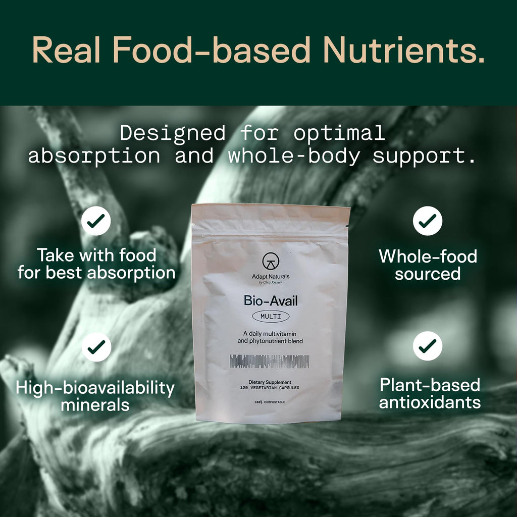 Adapt Naturals Multivitamin for Women & Men, Bioavailable Easy-to-Absorb Multivitamin Daily Supplement with Biotin, Niacin, Vitamin A, B, C, D, E, K1, Zinc, Magnesium - Immune Support - 30 Day Supply - TrustMedUSA