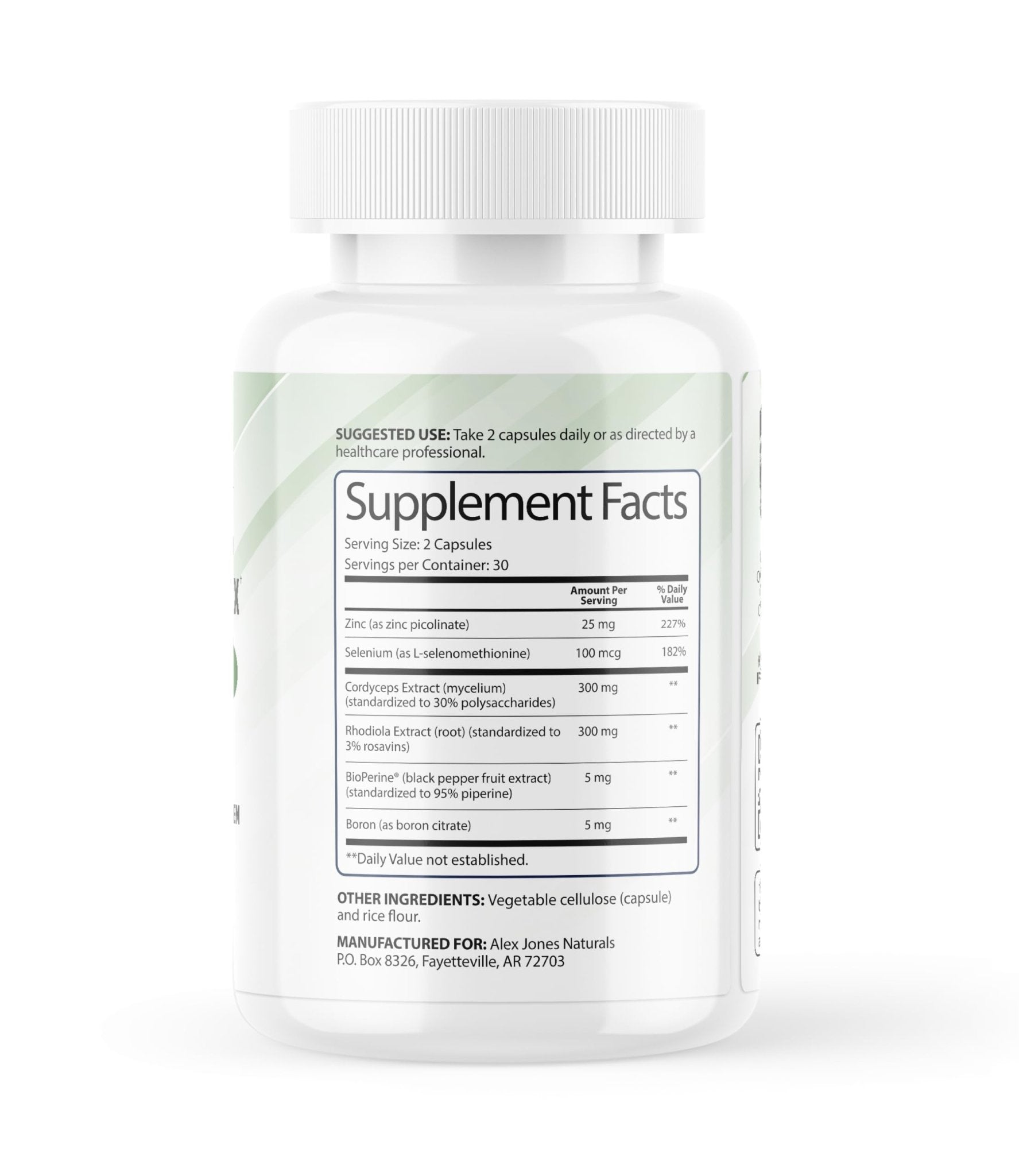 Adaptogenic Mushrooms with Cordyceps & Rhodiola – Daily Blend with Zinc, Selenium & Boron –Vegan Mushroom Capsules Supplement for Active Lifestyles – No Fillers or Additives – 60 Count - TrustMedUSA