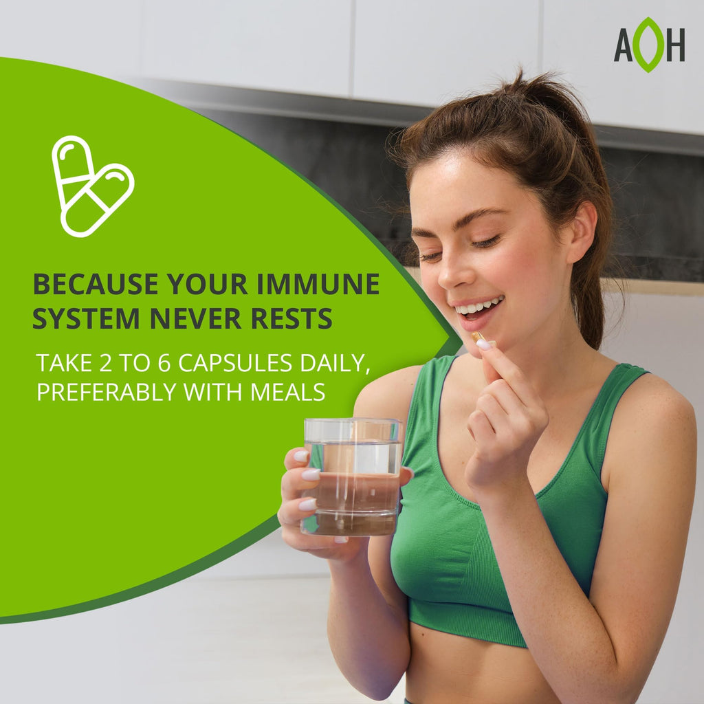 ADAPTOHEAL - Immuneheal – Adaptogen, Immune System Booster Supplement with Schisandra Chinensis, Ginseng and Mushroom Extract (90 Capsules) - TrustMedUSA