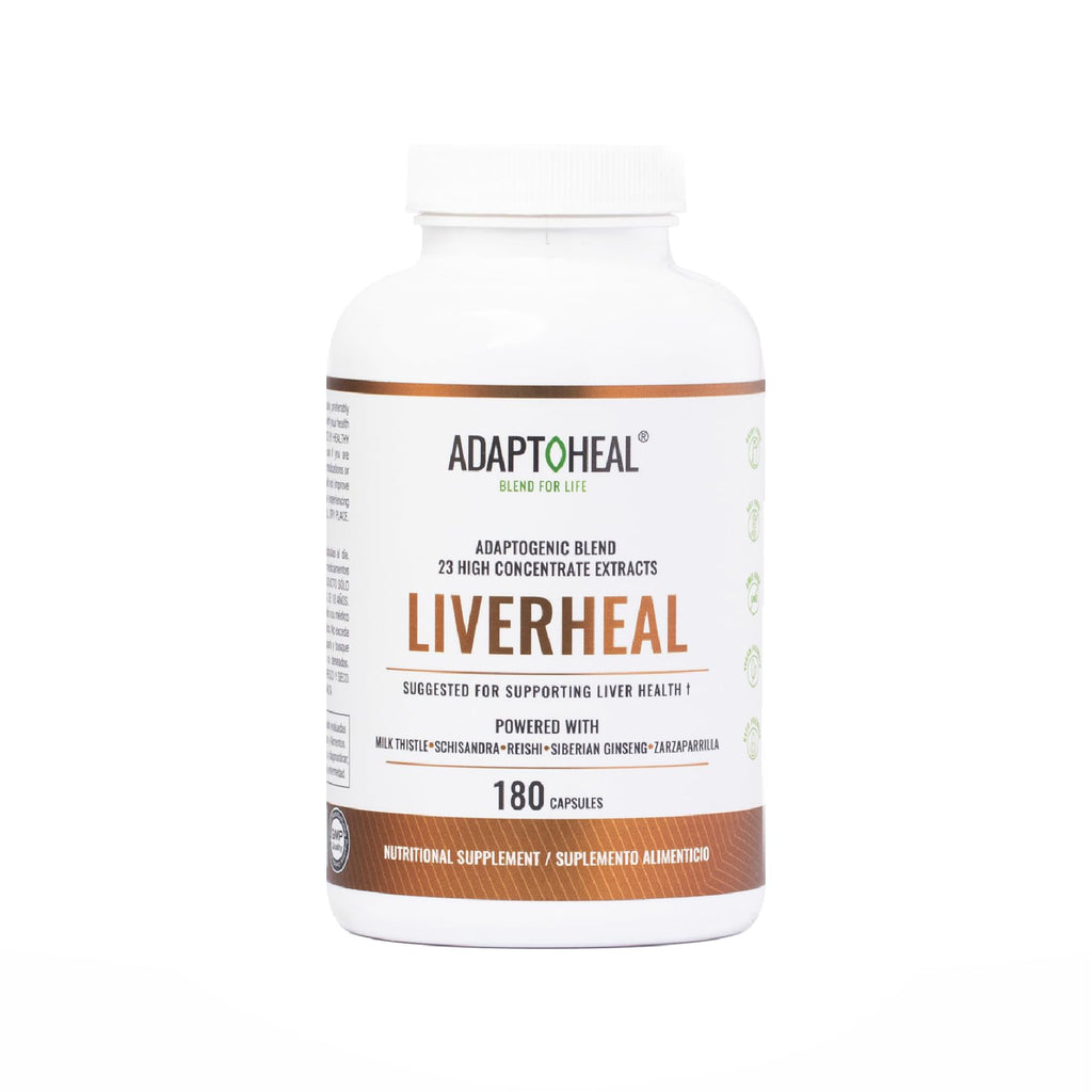 ADAPTOHEAL Milk Thistle, Turmeric and Astragalus Complex – Liverheal Herbal Liver Cleanse and Detox Formula with Artichoke and Schisandra Extracts – High-Potency Plant Blend (180 Capsules) - TrustMedUSA
