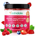 Adndale 90 CT Magnesium Glycinate 400 mg Gummies with Ashwagandha, Magnesium Malate & Taurate, Sugar Free Magnesium Gummies - TrustMedUSA