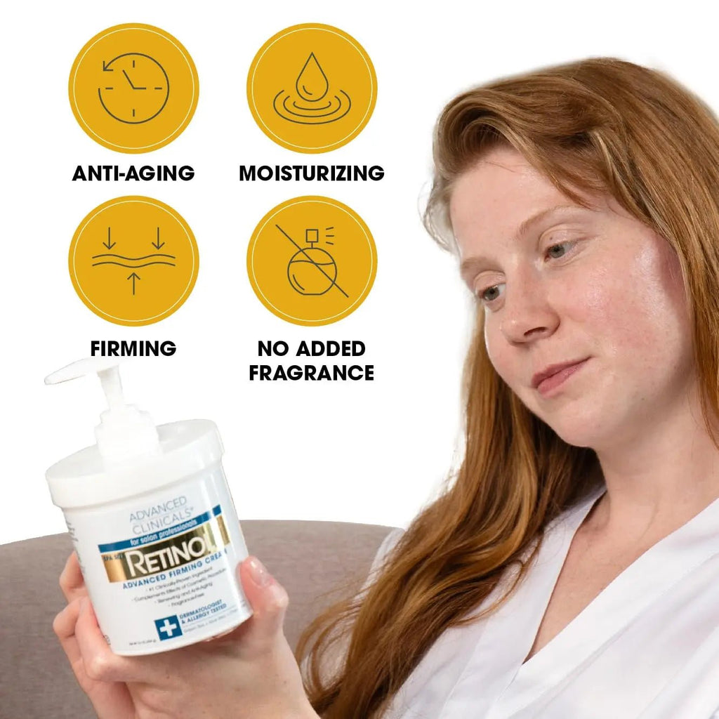 Advanced Clinicals Retinol Body Butter Lotion Moisturizer Face Lotion & Body Cream - TrustMedUSA