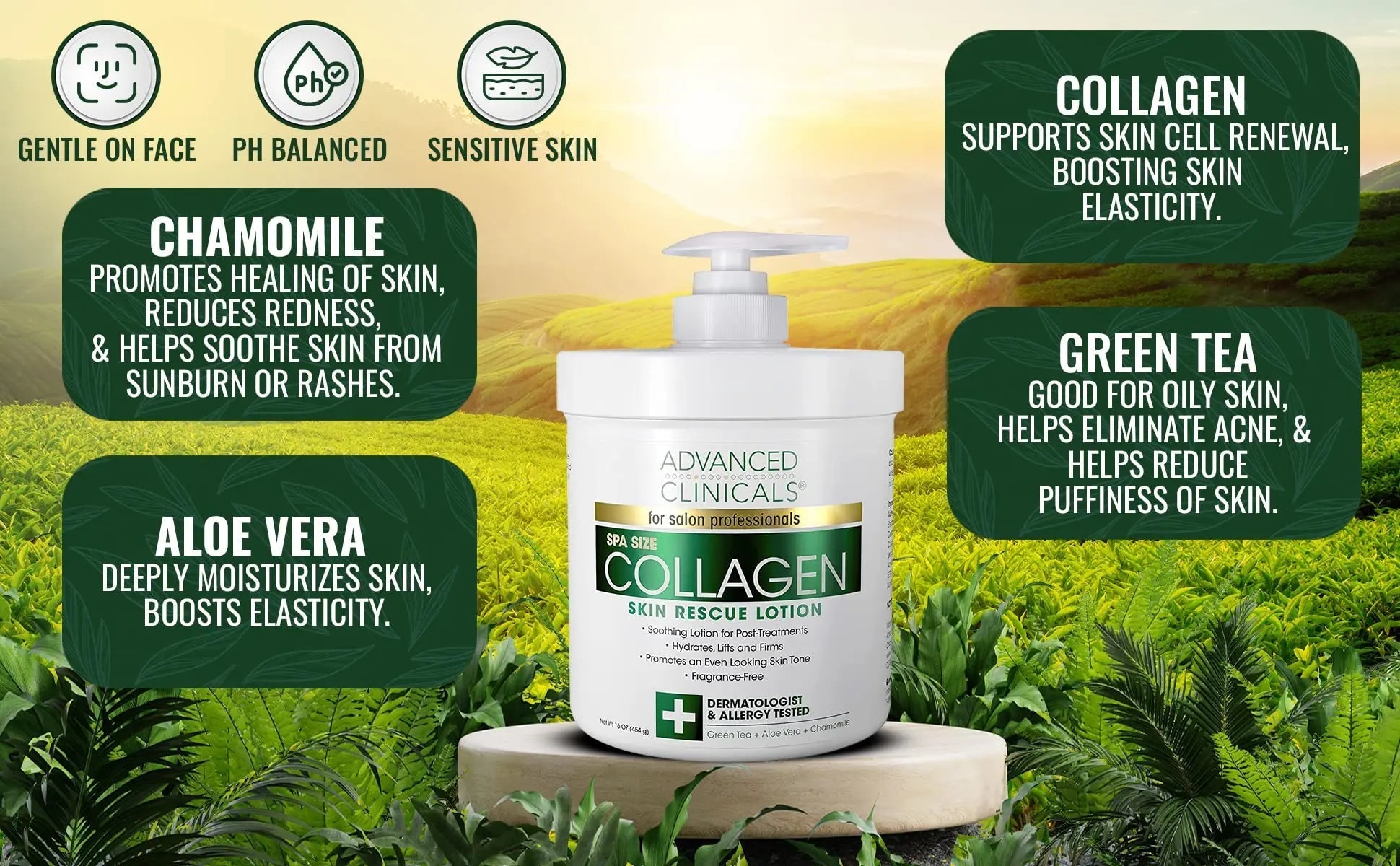 Advanced Clinicals Retinol Body Lotion + Collagen Cream 2pc Body Skin Care Set - TrustMedUSA