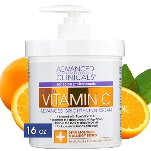 Advanced Clinicals Vitamin C Cream. Advanced Brightening Cream. Anti-aging cream - TrustMedUSA