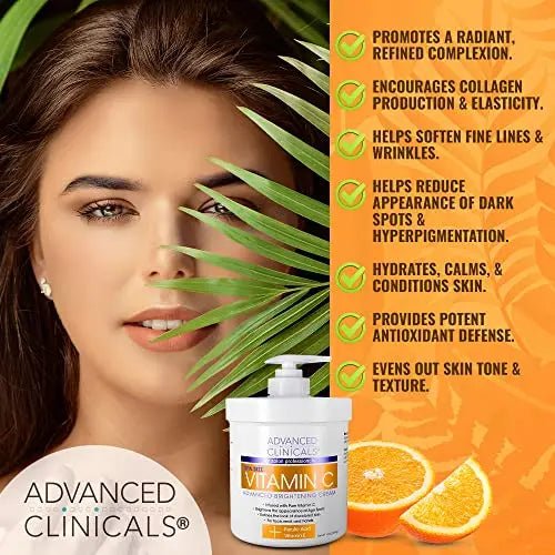 Advanced Clinicals Vitamin C Cream. Advanced Brightening Cream. Anti-aging cream - TrustMedUSA