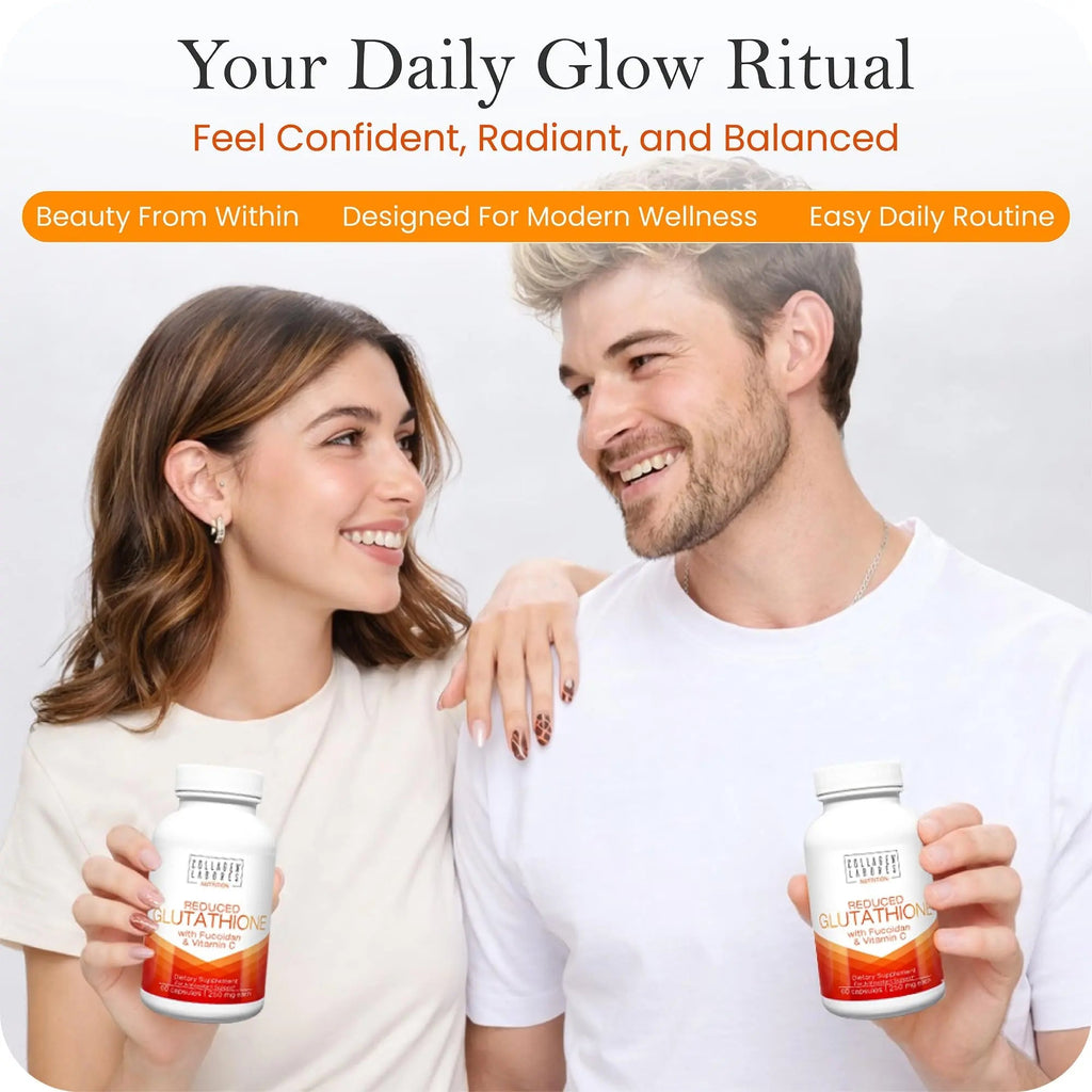 Advanced Glutathione Complex 500mg – with Fucoidan & Vitamin C – Antioxidant Support for Skin Glow, Detox & Immune Health – Non-GMO, Made in USA (60 Capsules) - TrustMedUSA
