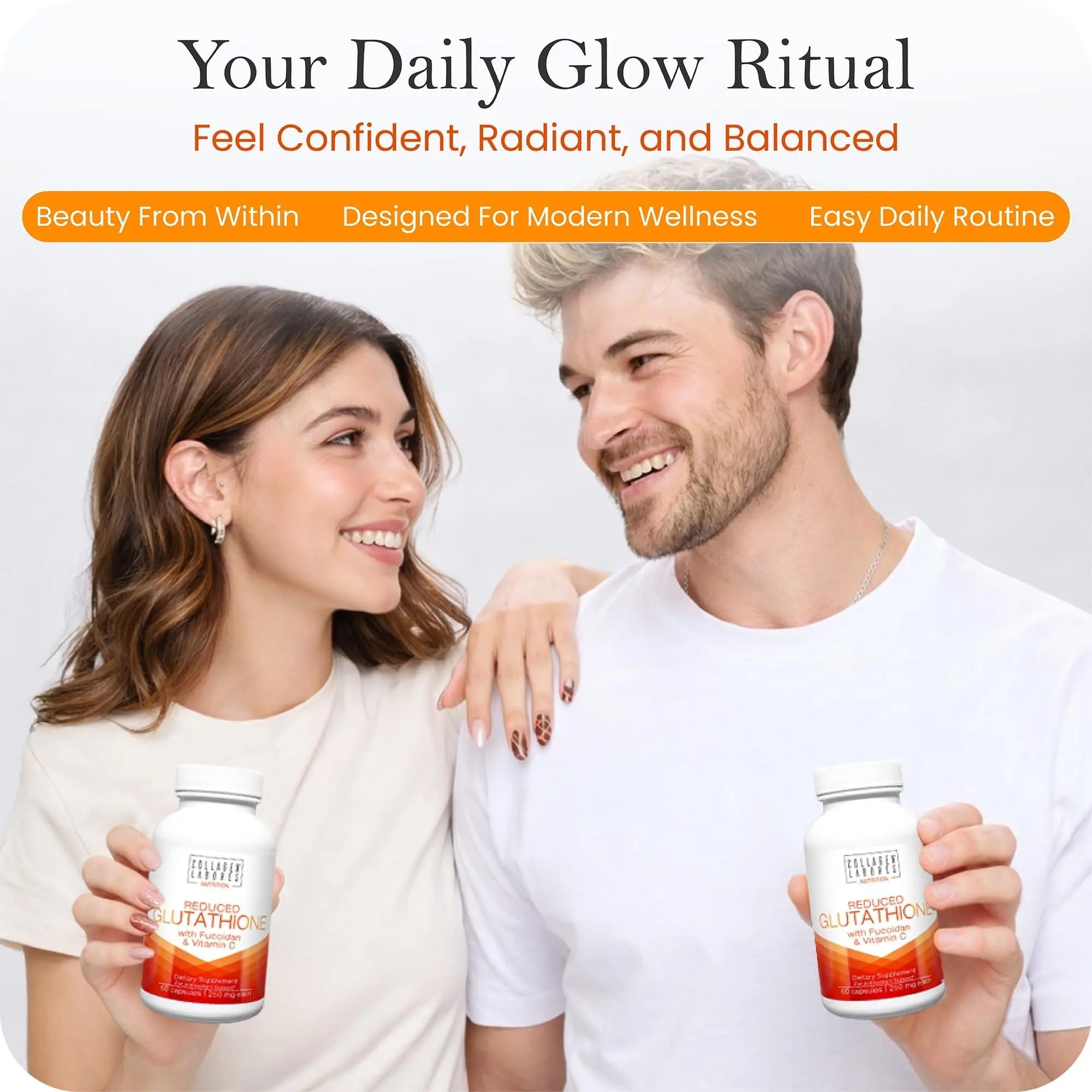 Advanced Glutathione Complex 500mg – with Fucoidan & Vitamin C – Antioxidant Support for Skin Glow, Detox & Immune Health – Non-GMO, Made in USA (60 Capsules) - TrustMedUSA