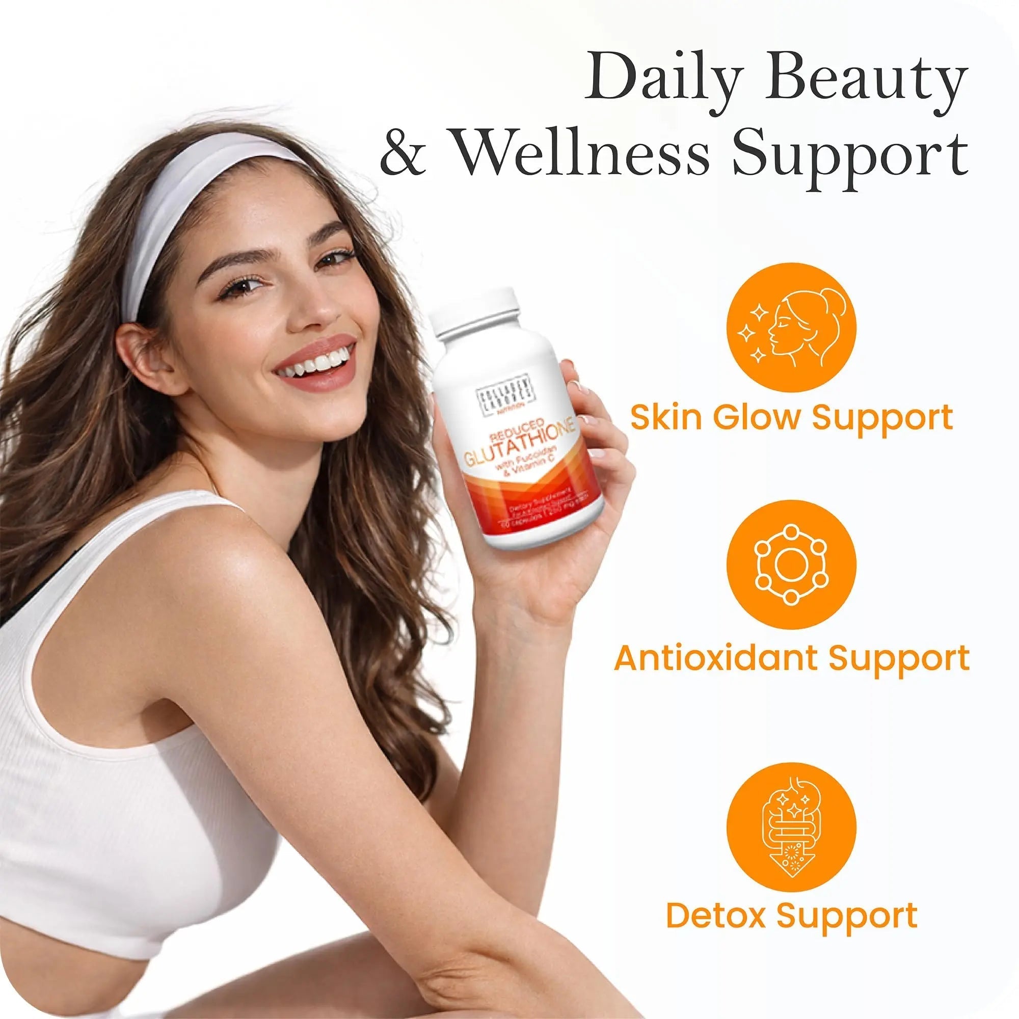 Advanced Glutathione Complex 500mg – with Fucoidan & Vitamin C – Antioxidant Support for Skin Glow, Detox & Immune Health – Non-GMO, Made in USA (60 Capsules) - TrustMedUSA