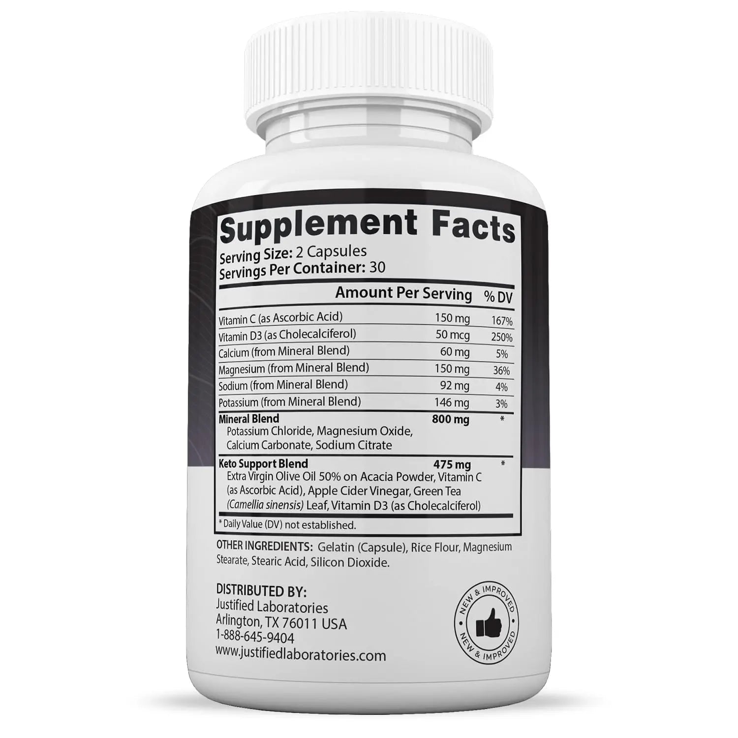 Advanced Keto 1500 Keto Pills 1275MG New & Improved Formula Contains Apple Cider - TrustMedUSA