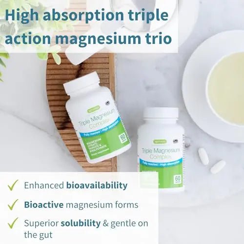 Advanced Triple Magnesium Complex, 2000mg Glycinate, Citrate & Taurate, Clean Label - TrustMedUSA