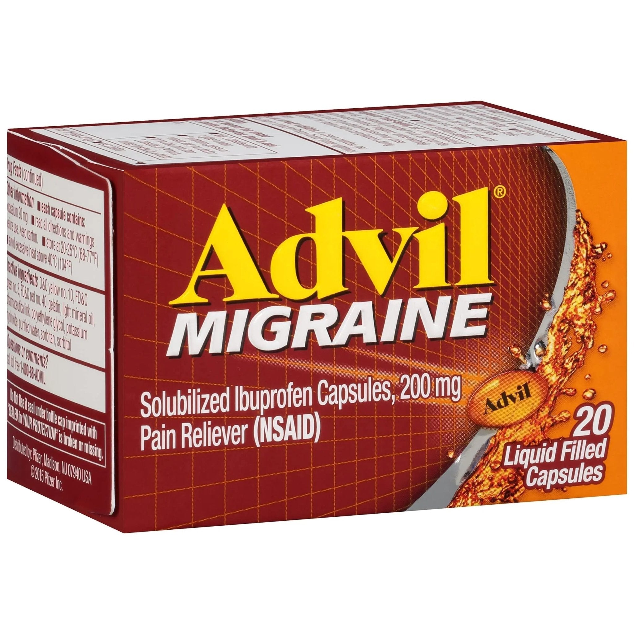 Advil 200 mg Liquid Filled Capsules 20 ea - TrustMedUSA