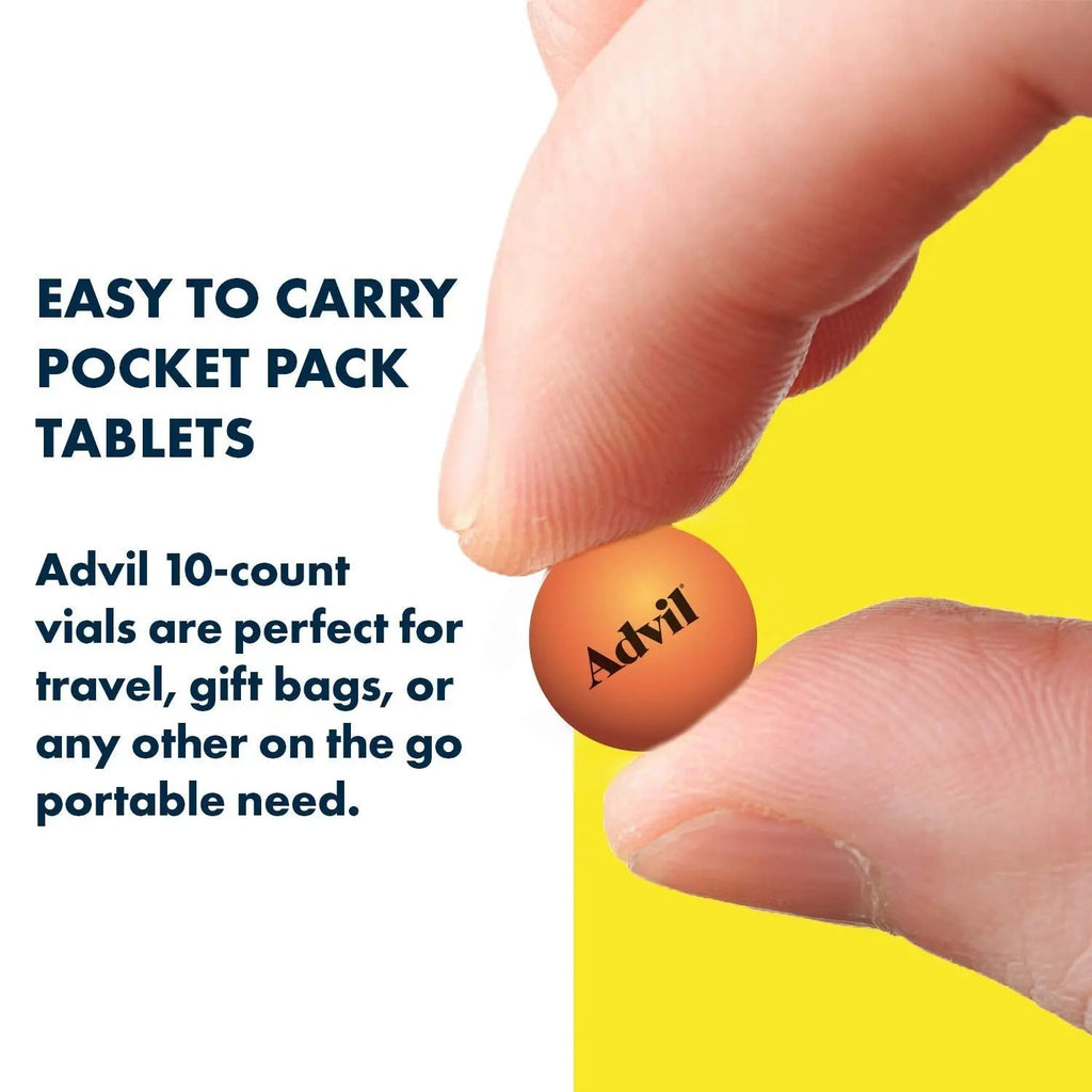 Advil 200 mg Tablets Pocket Pack 10 ea (Pack of 6) - TrustMedUSA
