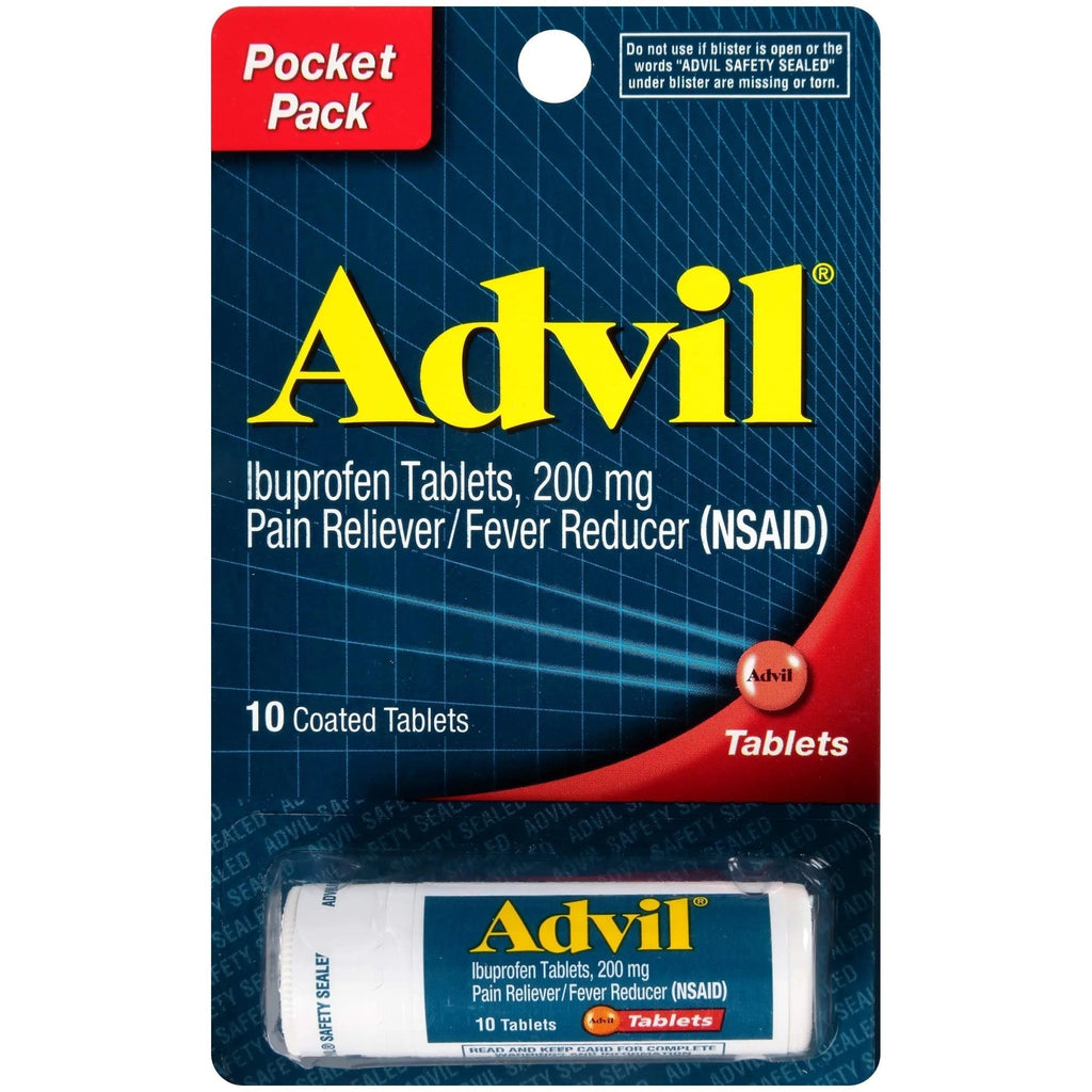 Advil 200 mg Tablets Pocket Pack 10 ea (Pack of 6) - TrustMedUSA
