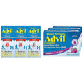 Advil Children's Pain Reliever and Fever Reducer, Dye Free Liquid Ibuprofen for Children (Pack of 3) and Advil Junior Strength Chewable Ibuprofen Pain Reliever and Fever Reducer, Grape Flavored Tablets for Children (Pack of 3) - TrustMedUSA