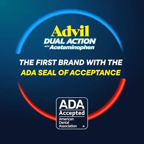 Advil Dual Action Coated Caplets, 125 Mg Ibuprofen and 250 Mg Acetaminophen per Dose (2 Dose Equivalent) for 8 Hour Pain Relief - 216 Count - TrustMedUSA