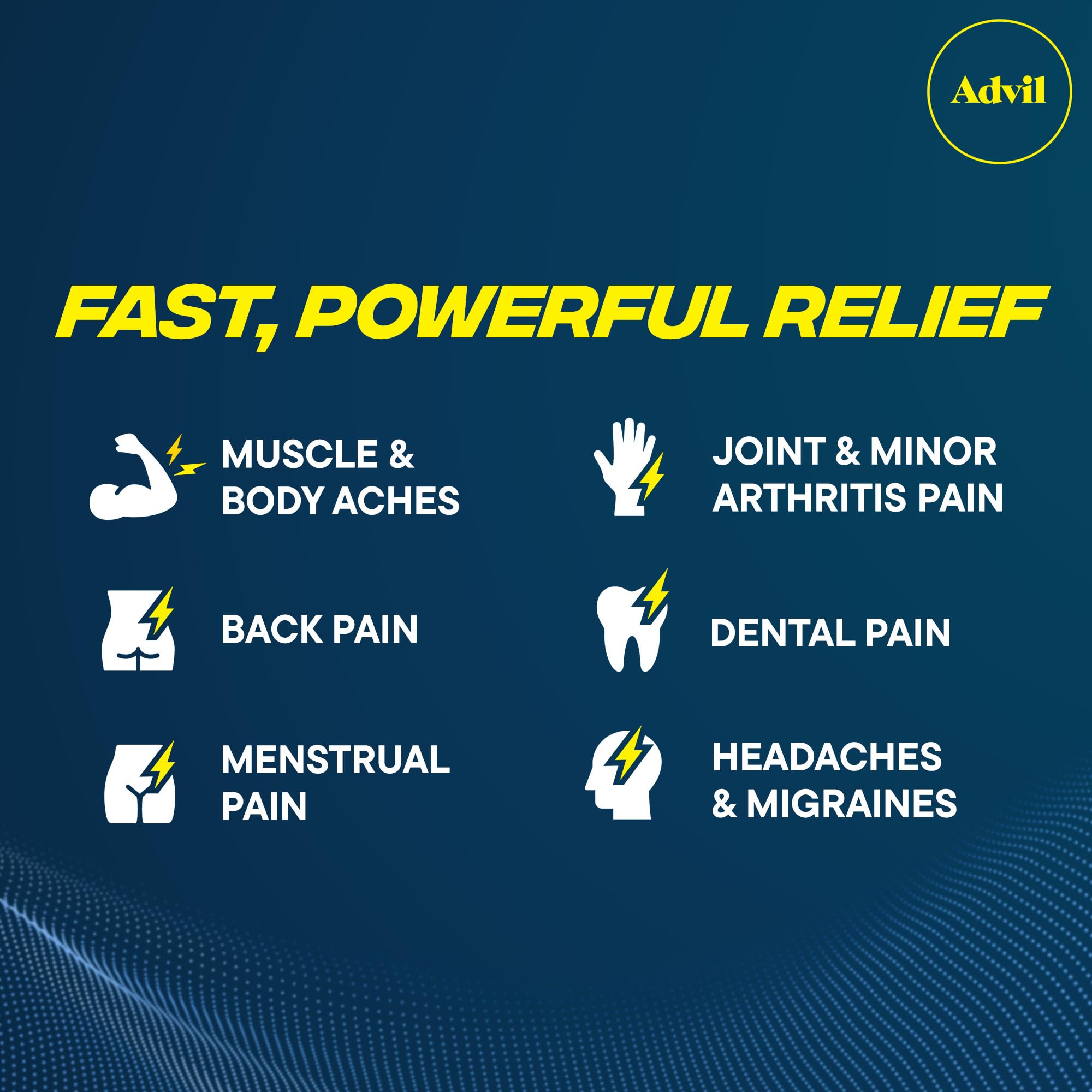 Advil Dual Action Coated Caplets, 125 Mg Ibuprofen and 250 Mg Acetaminophen per Dose (2 Dose Equivalent) for 8 Hour Pain Relief - 216 Count - Maple Wellness Supplements