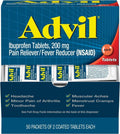 Advil Ibuprofen, 200mg (50 Packets of 2 Coated Tablets) 50 ea (Pack of 3) - TrustMedUSA