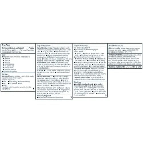 Advil Ibuprofen Coated Caplets Pain Reliever and Fever Reducer 200 Milligram 24Ct - TrustMedUSA
