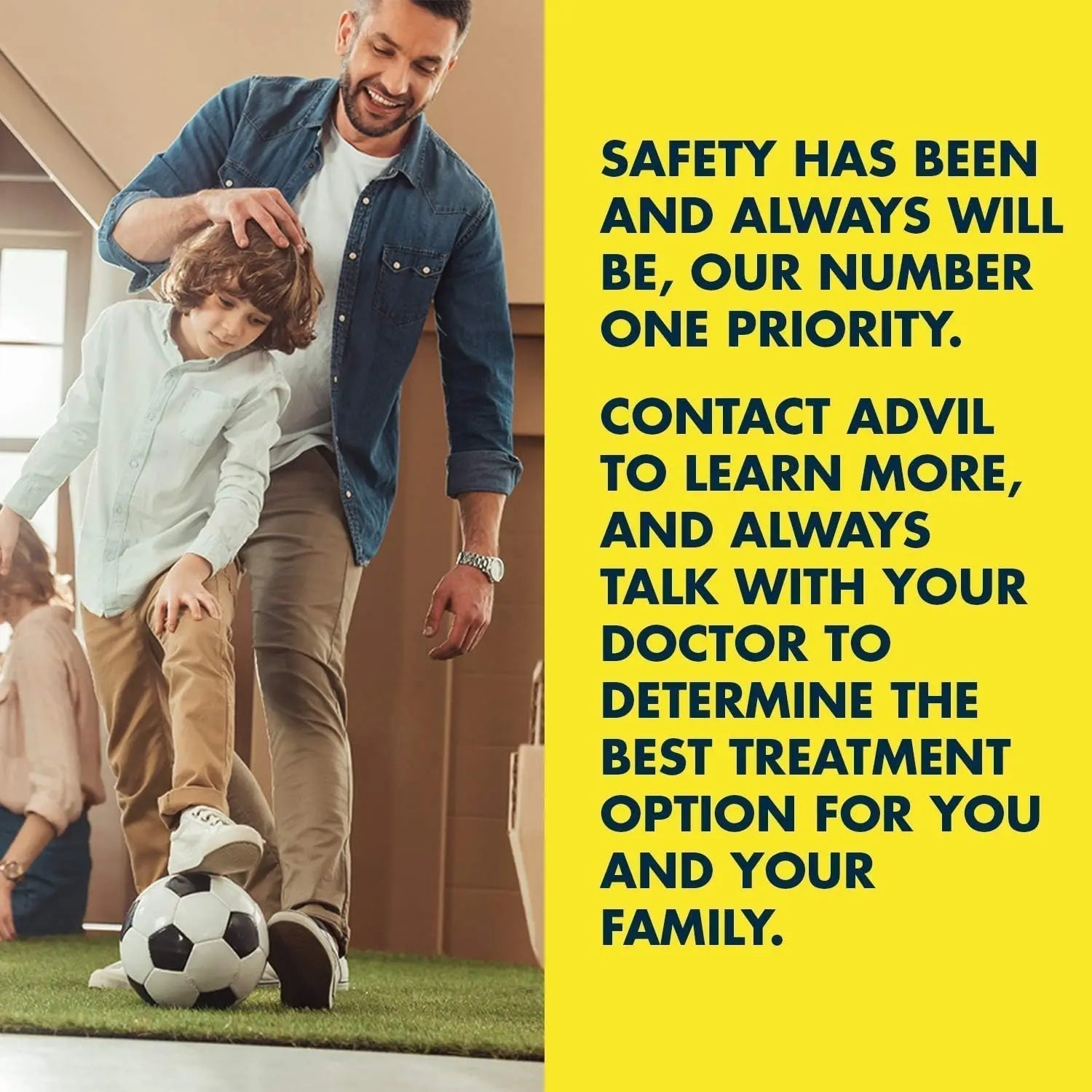 Advil Ibuprofen Tablets, 200 mg Pain Reliever/Fever Reducer (NSAID), 100 Tablets (50 Packets of 2 Tablets Each) - TrustMedUSA