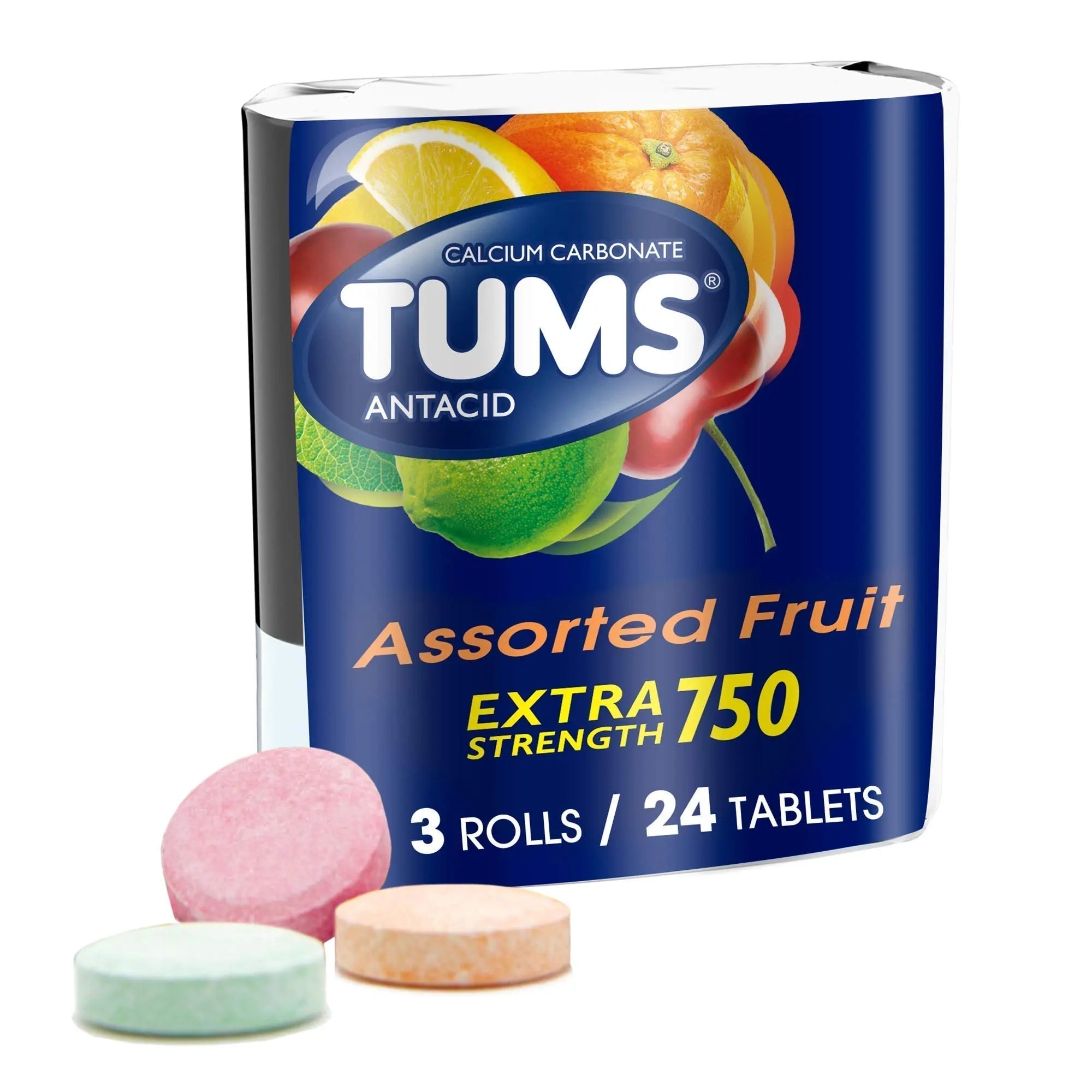 Advil Liqui-Gels minis 200mg Ibuprofen Pain Reliever Capsules and TUMS Fruit Antacid Chewable Tablets Heartburn Relief - TrustMedUSA