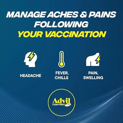 Advil Liqui-Gels Minis Pain Reliever and Fever Reducer, Pain Medicine for Adults with Ibuprofen 200mg for Pain Relief - 160 Liquid Filled Capsules - TrustMedUSA