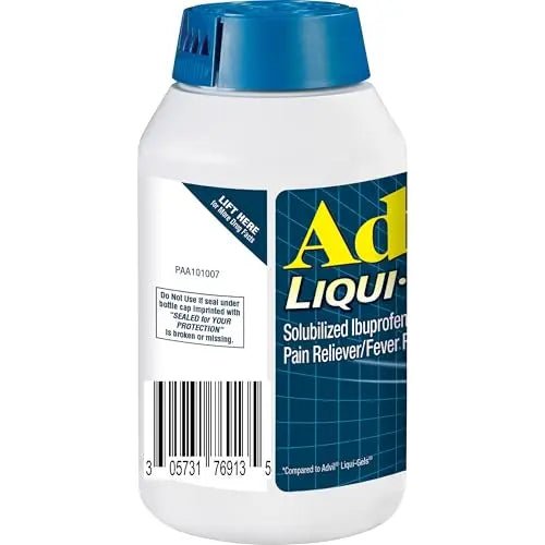 Advil Liqui-Gels minis Pain Reliever and Fever Reducer, Pain Medicine for Adults with Ibuprofen 200mg for Pain Relief - 200 Liquid Filled Capsules - TrustMedUSA