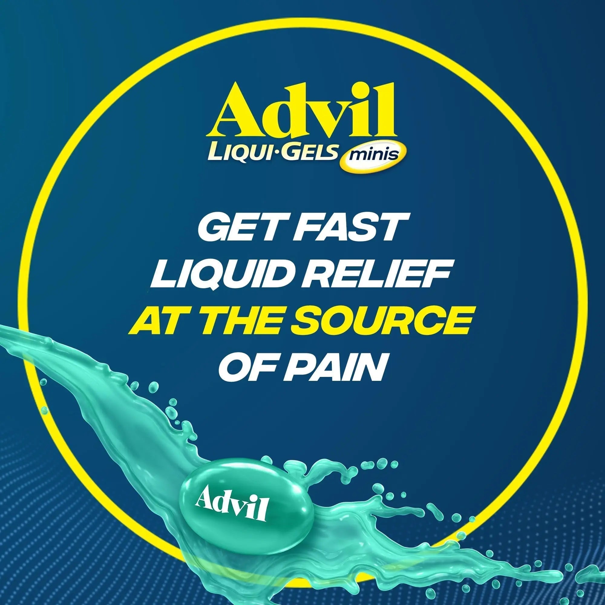 Advil Liqui-Gels minis Pain Reliever and Fever Reducer, Pain Medicine for Adults with Ibuprofen 200mg for Pain Relief - 50x2 Liquid Filled Capsules - TrustMedUSA
