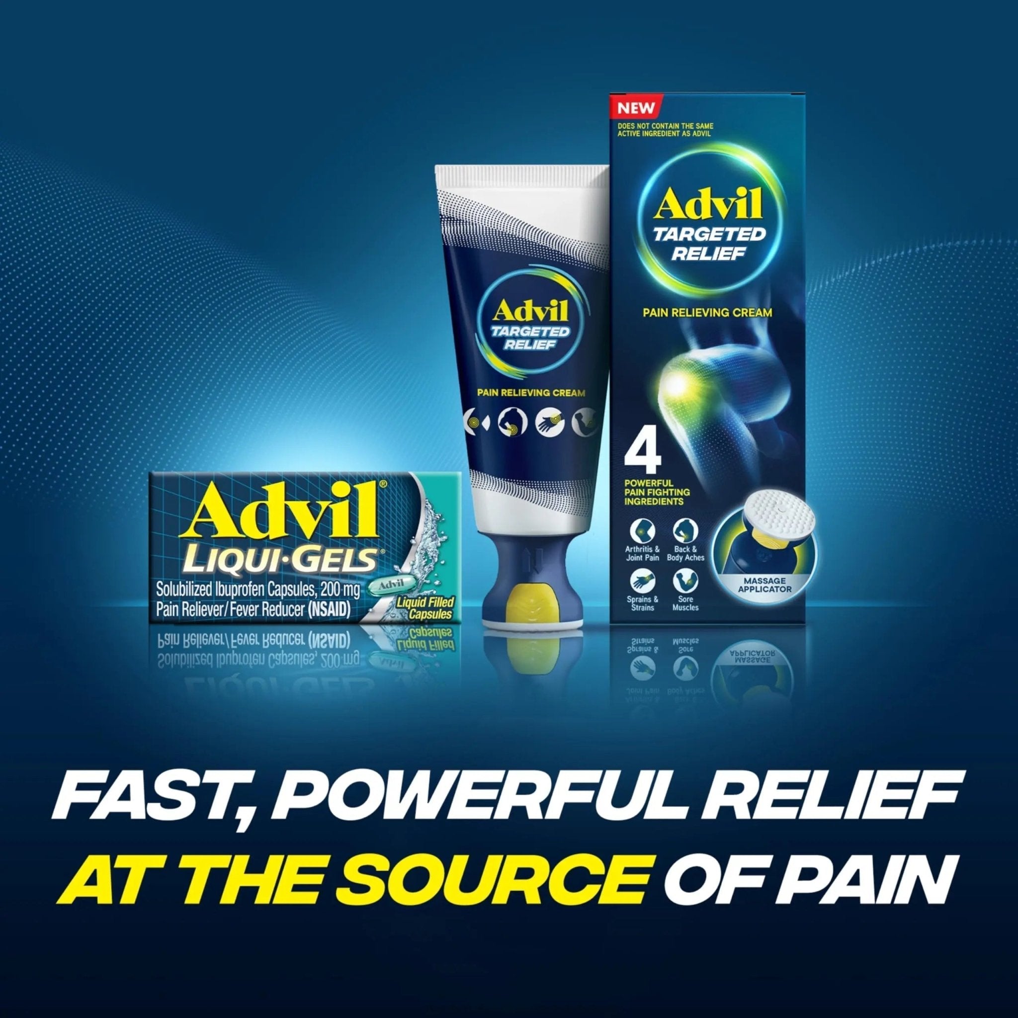 Advil Liqui-Gels Pain Reliever and Fever Reducer, Pain Medicine for Adults with Ibuprofen 200mg for Headache, Backache, Menstrual Pain and Joint Pain Relief - 180 Liquid Filled Capsules - TrustMedUSA