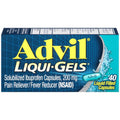 Advil Liqui-Gels Pain Reliever And Fever Reducer, Pain Medicine For Adults With Ibuprofen 200mg For Headache, Backache, Menstrual Pain And Joint Pain Relief - 40 Liquid Filled Capsules - TrustMedUSA