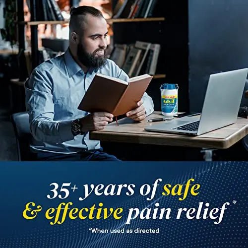 Advil Liqui-Gels Pain Reliever and Fever Reducer, Pain Medicine for Adults with Ibuprofen 200mg for Headache, Backache, Menstrual Pain and Joint Pain Relief - 50x2 Liquid Filled Capsules - TrustMedUSA