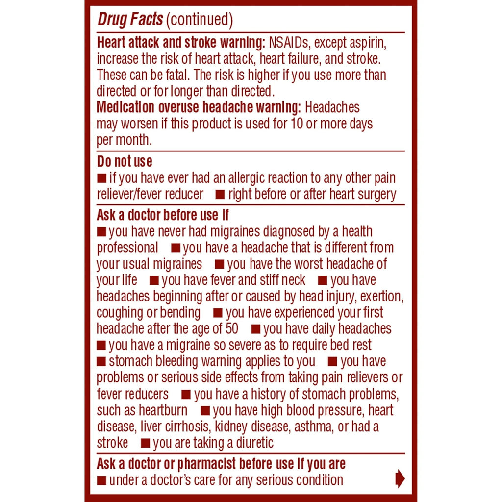 Advil Migraine Headache Relief, Ibuprofen Capsules with Ibuprofen 200mg for Migraine Relief, Nausea Relief and Light Sensitivity Relief - 20 Liquid Filled Capsules - TrustMedUSA