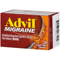Advil Migraine Pain Reliever, Solubilized Ibuprofen 200mg, 20 Count, Liquid Filled Capsules, Powerful Migraine Relief - TrustMedUSA
