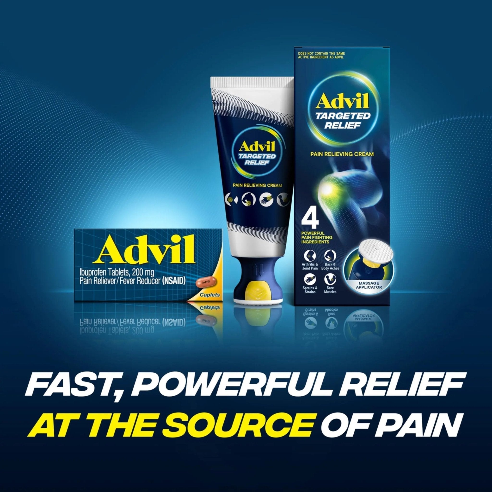 Advil Pain Reliever and Fever Reducer, Pain Relief Medicine with Ibuprofen 200mg for Headache, Backache, Menstrual Pain and Joint Pain Relief - 100 Coated Caplets - TrustMedUSA