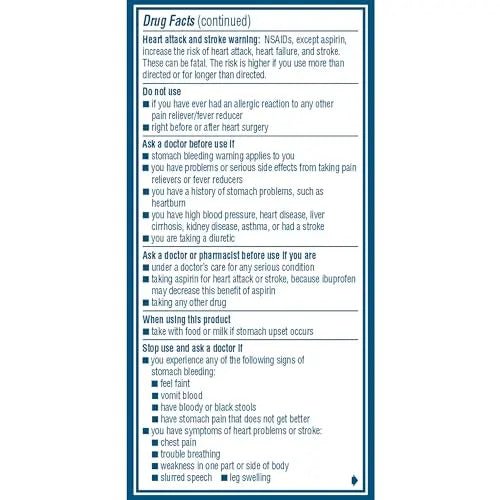 Advil Pain Reliever and Fever Reducer, Pain Relief Medicine with Ibuprofen 200mg for Headache, Backache, Menstrual Pain and Joint Pain Relief - 100 Coated Caplets - TrustMedUSA