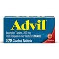 Advil Pain Reliever and Fever Reducer, Pain Relief Medicine with Ibuprofen 200mg for Headache, Backache, Menstrual Pain and Joint Pain Relief - 100 Coated Tablets - TrustMedUSA
