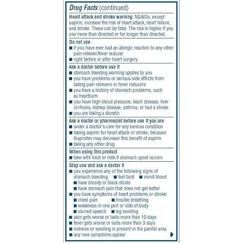 Advil Pain Reliever and Fever Reducer, Pain Relief Medicine with Ibuprofen 200mg for Headache, Backache, Menstrual Pain and Joint Pain Relief - 100 Coated Tablets - TrustMedUSA