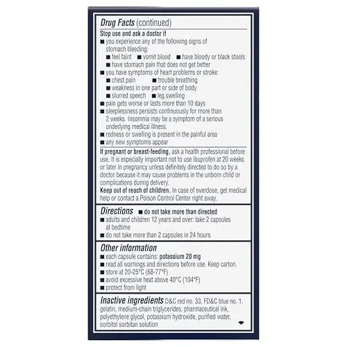 Advil PM Liqui-Gels Minis, 80 Liquid Filled Capsules - TrustMedUSA