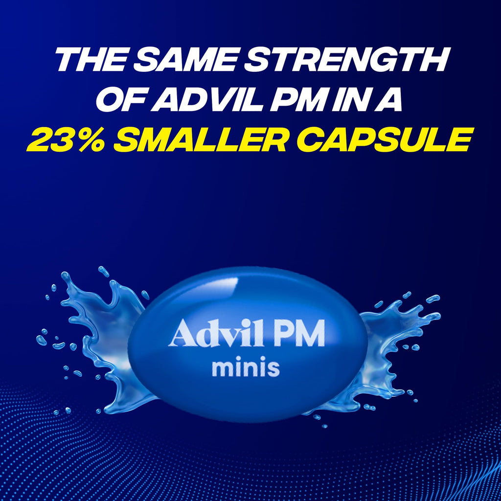 Advil PM Liqui-Gels Minis, 80 Liquid Filled Capsules - Maple Wellness Supplements