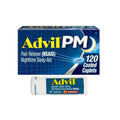Advil PM Pain Reliever and Nighttime Sleep Aid, Ibuprofen for Pain Relief and Diphenhydramine Citrate for a Sleep Aid - 120 Coated Caplets and Pain Reliever and Fever Reducer, 10 Count Tablets - TrustMedUSA