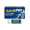 Advil PM Pain Reliever and Nighttime Sleep Aid, Ibuprofen for Pain Relief and Diphenhydramine Citrate for a Sleep Aid - 120 Coated Caplets and Pain Reliever and Fever Reducer, 10 Count Tablets - Maple Wellness Supplements