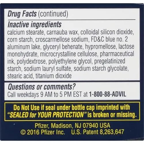 Advil PM Pain Reliever and Nighttime Sleep Aid, Pain Medicine with Ibuprofen for Pain Relief and Diphenhydramine Citrate for a Sleep Aid - 40 Coated Caplets - TrustMedUSA