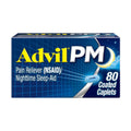 Advil PM Pain Reliever and Nighttime Sleep Aid, Pain Medicine with Ibuprofen for Pain Relief and Diphenhydramine Citrate for a Sleep Aid - 80 Coated Caplets - TrustMedUSA