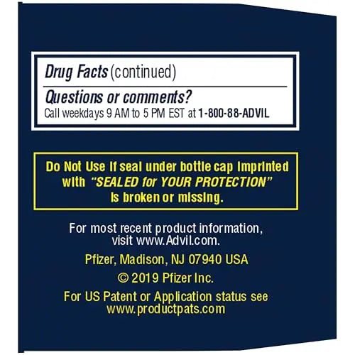 Advil PM Pain Reliever and Nighttime Sleep Aid, Pain Medicine with Ibuprofen for Pain Relief and Diphenhydramine Citrate for a Sleep Aid - 80 Coated Caplets - TrustMedUSA