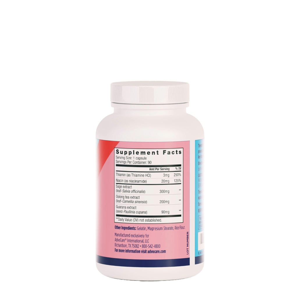AdvoCare ThermoPlus Vitamin & Herbal Dietary Supplement - Supports Healthy Metabolism* - Contains Thiamine, Sage Extract & Oolong Tea Extract - 90 Capsules - TrustMedUSA