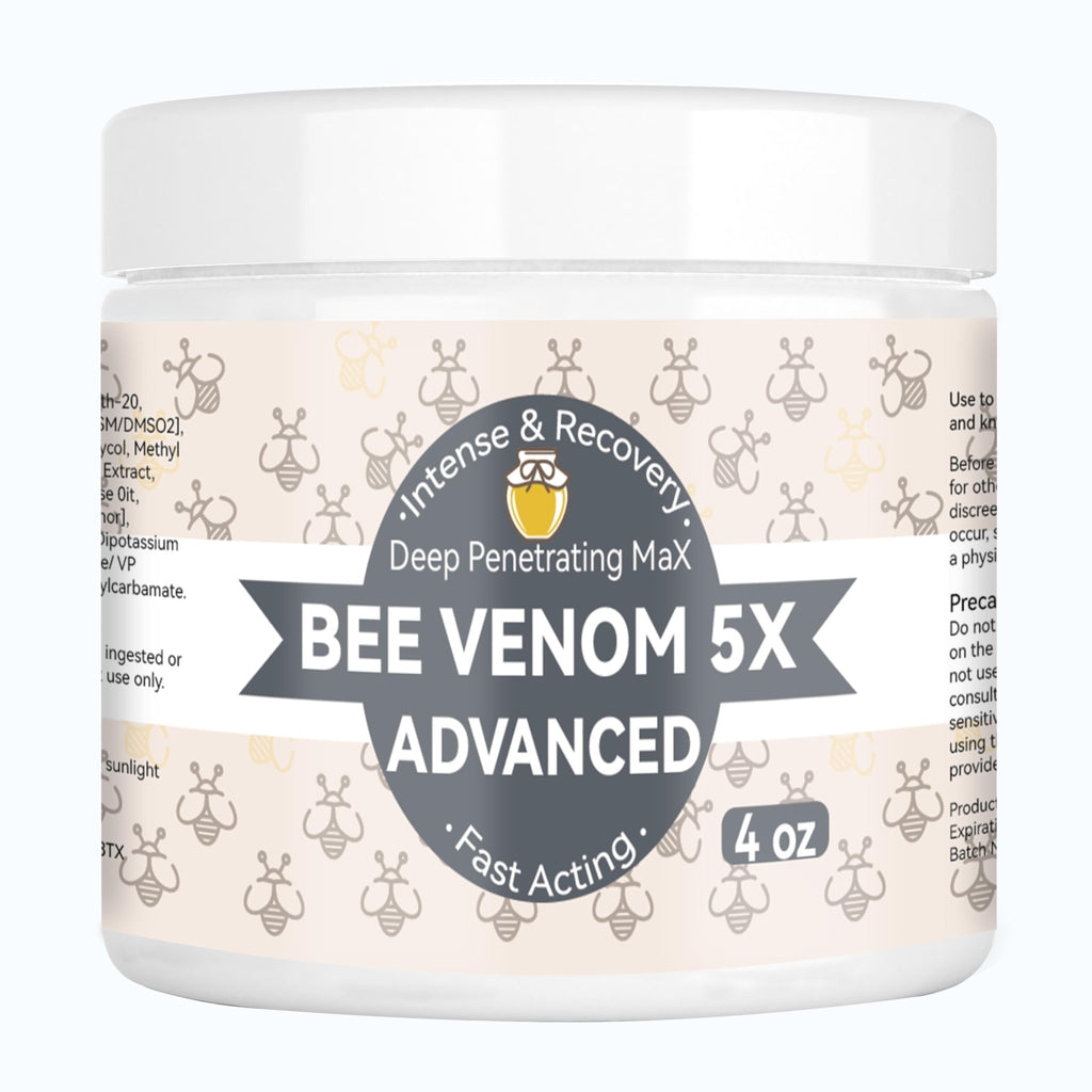 AEROMAXX Organic Bee Venom Muscle Joint Cream, 10x Maximum Caring Ointment, Soothe Shoulder, Back, Neck, Hands, Knuckles, Elbows, Feet, Leg, Knees, Ankle, Meniscus, for Adults, Elderly - TrustMedUSA