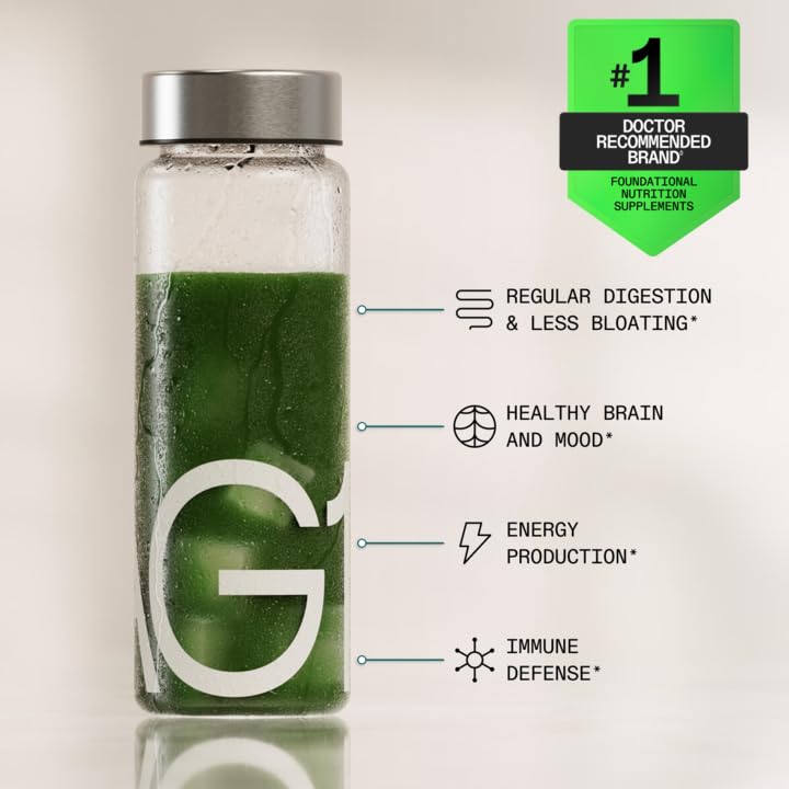 AG1 Greens Powder Refill Pouch – 75 Vitamins, Multivitamin & Probiotic | Gut Health Support | Vegan, Keto, Gluten Free | Athletic Greens Supplement - Pouch Only, Classic Formula - TrustMedUSA